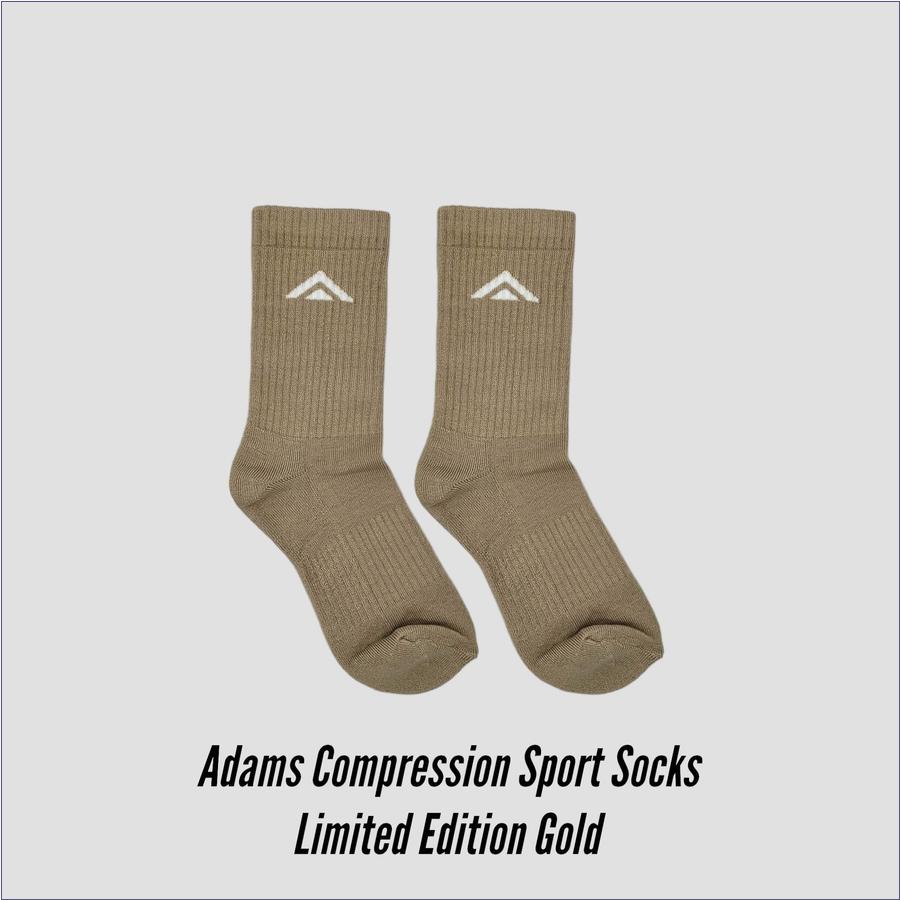  Adams Footwear Limited Edition XL Gold Clothing + Training Adams Sports Socks